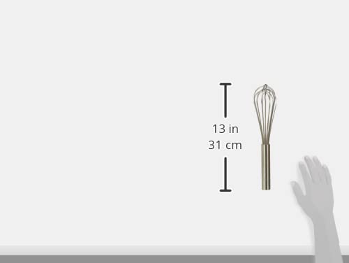 Pentole Agnelli Stainless Steel Eco-Friendly Egg Whisk - 30cm Kitchen Utensil for Baking, Cooking & Mixing - Perfect for Eggs, Sauces & Cake Batter