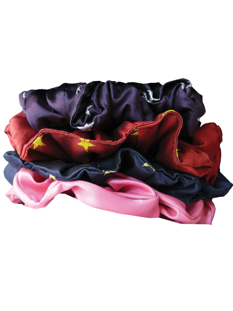 Equetech Star Hair Scrunchies - Soft Elastic Hair Ties for Women & Girls - Perfect for Workouts, Yoga, and Everyday Styling