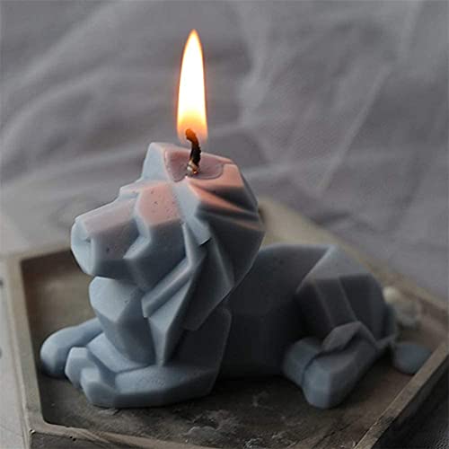 3D Geometric Lion Silicone Molds for Aromatherapy Candles, DIY Cake Bread Chocolate, Handmade Soap & Resin Crafts - Best Handmade Gift Supplies by YSCEN - Perfect for Home Decor, Wedding Favors & DIY Craft Projects