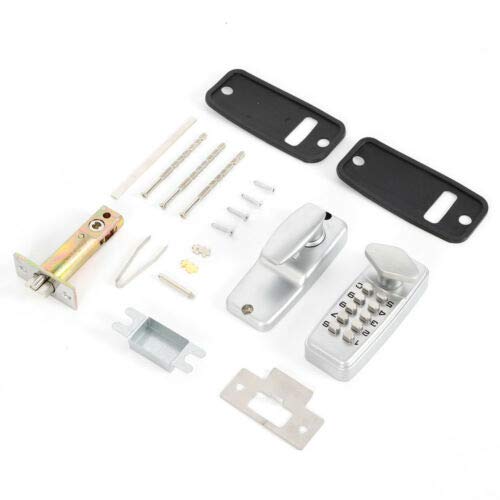 Waterproof Keyless Entry Door Lock - Digital Keypad with Push Button & Mechanical Combination Code - Secure Exterior Door Knob for Home, Office & Apartment Use