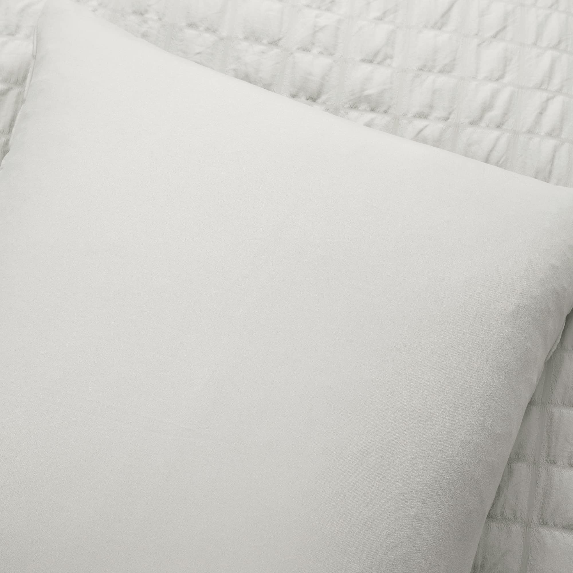 Lush Decor Crinkle Dobby Comforter Set - Full/Queen, Light Gray for Cozy Bedroom
