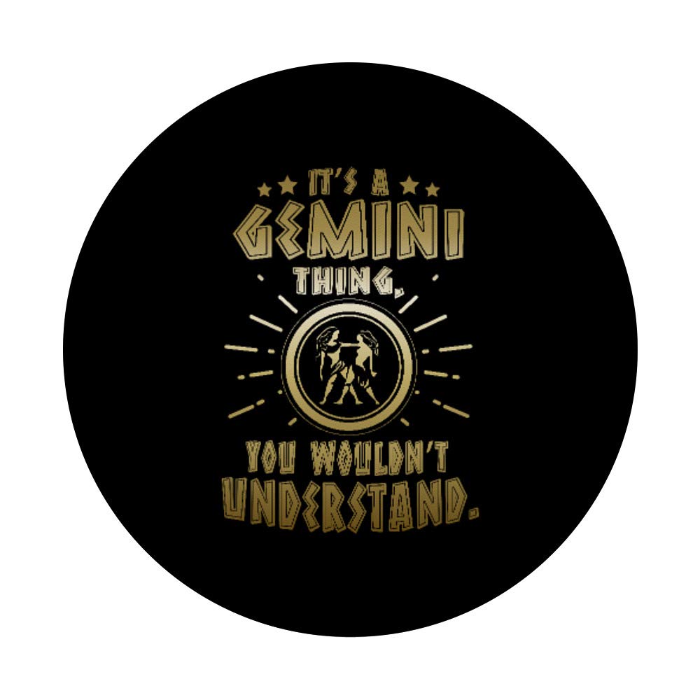 Gemini Zodiac Sign Gift - Constellation Stars Astrology PopSockets PopGrip | Swappable Phone Grip for iPhone, Samsung & Tablets | Perfect for Horoscope Lovers & Phone Protection
