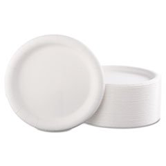 Premium 9-Inch White Round Coated Paper Plates (6 Pack, 125 Count per Pack) - Heavy Duty Disposable Plates for Parties, BBQs, Picnics & Everyday Use