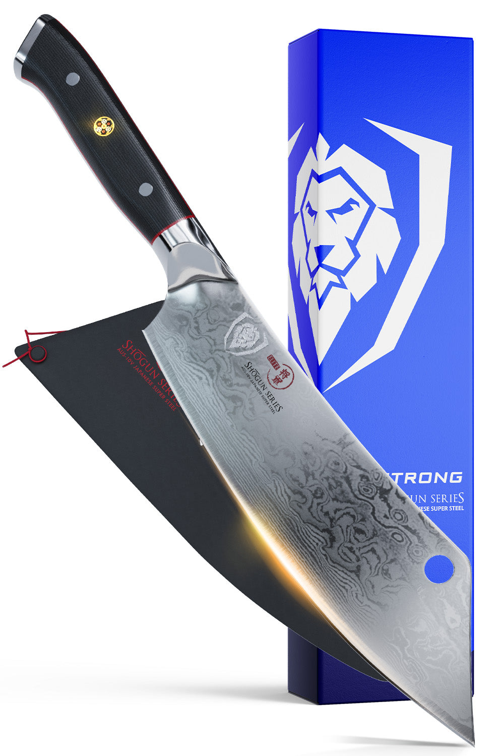 Dalstrong Shogun Series ELITE 8-Inch Hybrid Cleaver & Chef's Knife - Crixus | Professional Kitchen Knife for Chopping, Slicing & Precision Cutting | Perfect for Home Chefs & Professional Kitchens