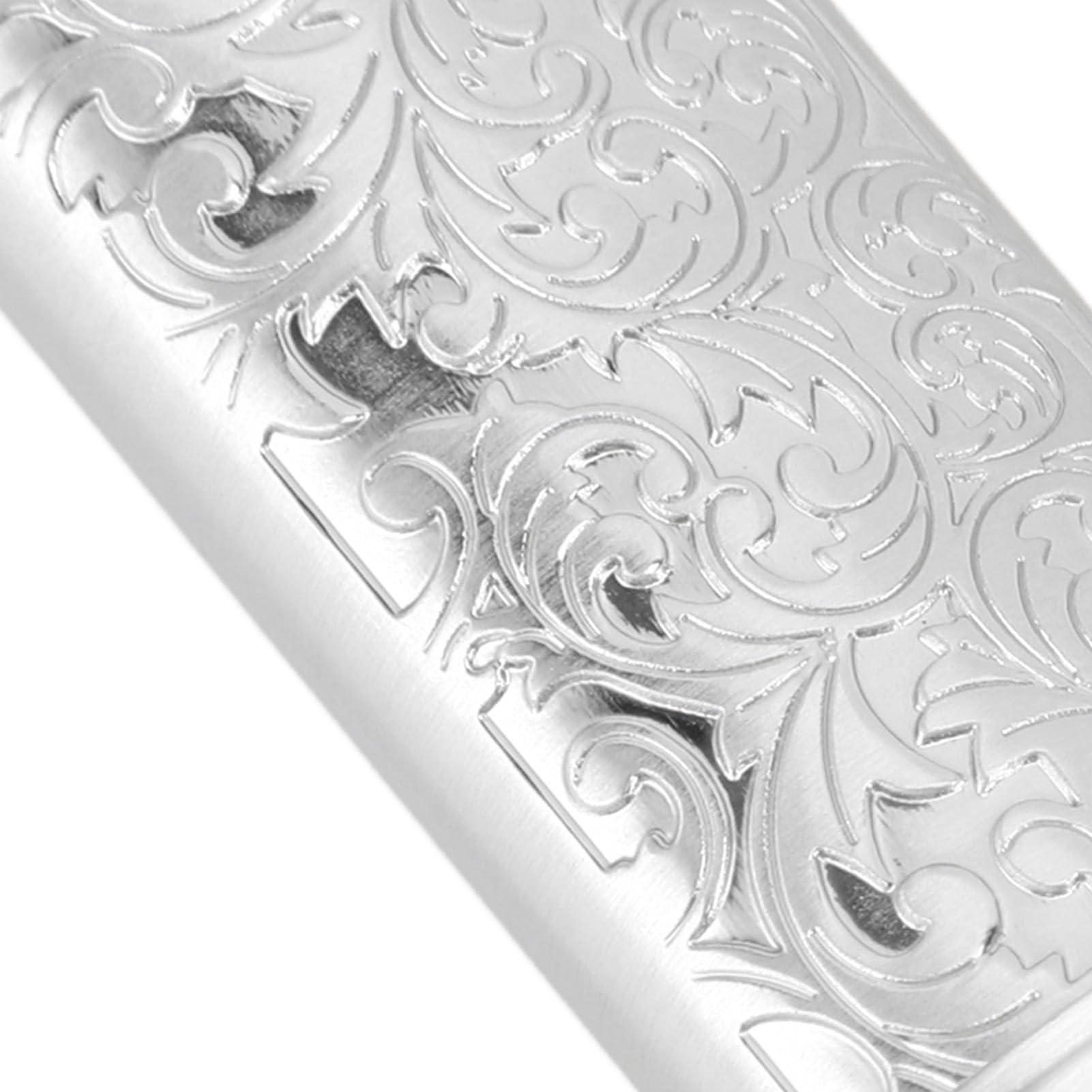 Vintage Floral Zinc Alloy Lighter Case - 2PCS Reusable Metal Cover for Everyday Use