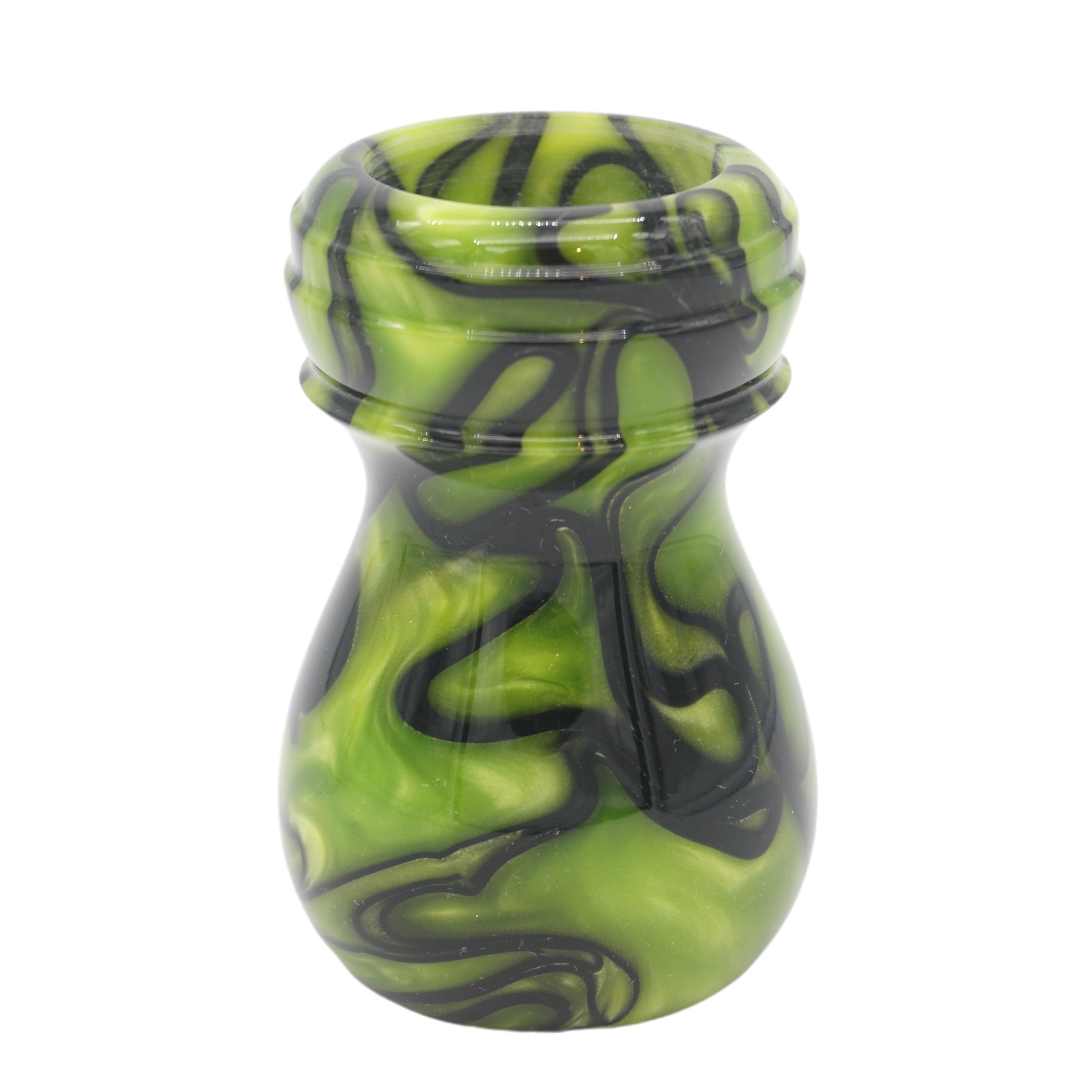 Premium Toxic Green Handcrafted Shaving Brush Handle for Wet Shaving - Fits 24mm & 26mm Knots - Perfect for Barber Shops, Grooming Kits & Luxury Shaving Gifts