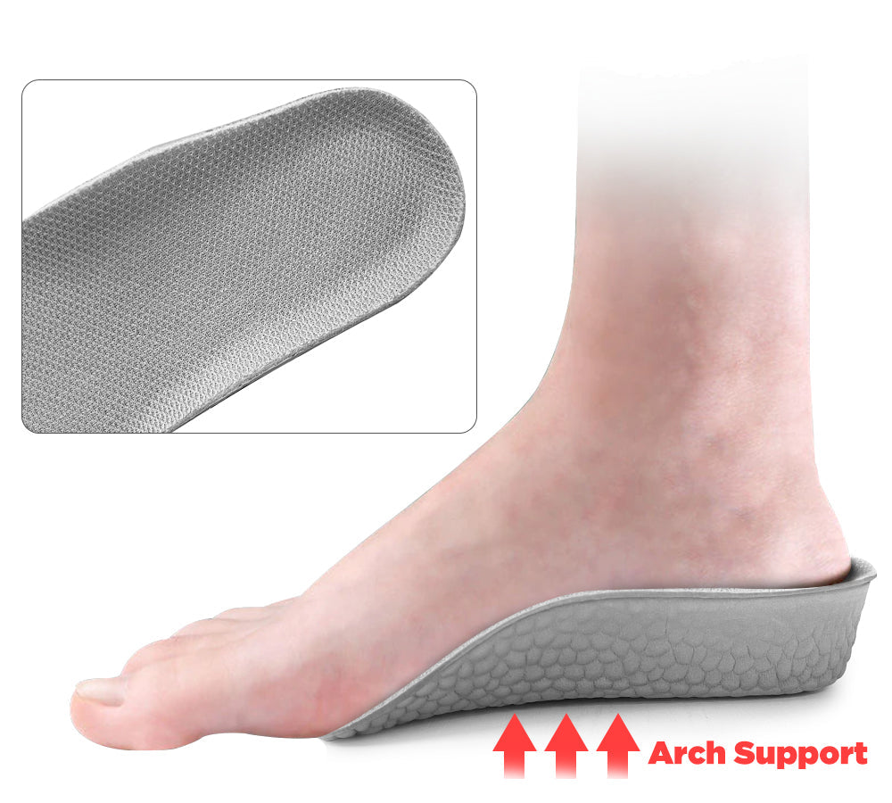 TARRAMARRA® Arch Support Insoles - 3 Pairs of Invisible Height Boost Shoe Inserts for Men & Women | Comfort & Posture Correction for All-Day Wear at Work, Walking or Running