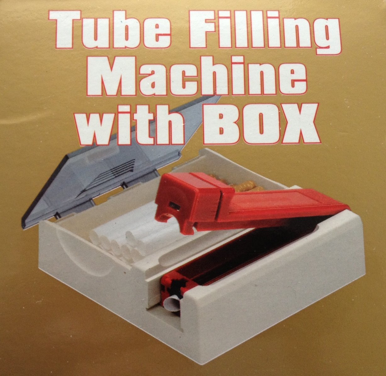 Automatic Cigarette Tube Filling Machine - Electric Cigarette Roller with Storage Box | Perfect for Home Use, DIY Tobacco Rolling & Personal Cigarette Making