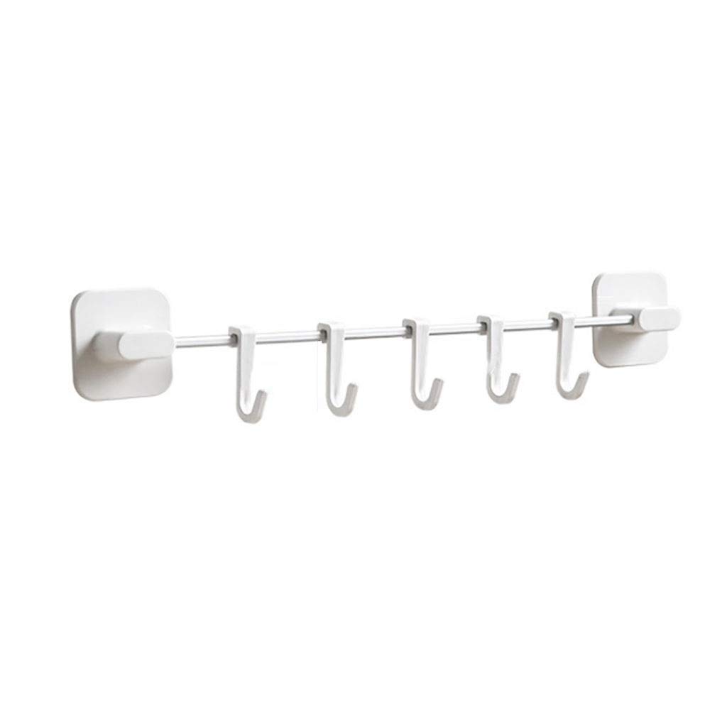 Wall Mount Hook - 5 Pack Decorative Coat & Hat Hanger for Entryway, Bathroom, Closet & Kitchen Organization - White | Space Saving Home Storage Solution for Coats, Bags, Towels & Hats