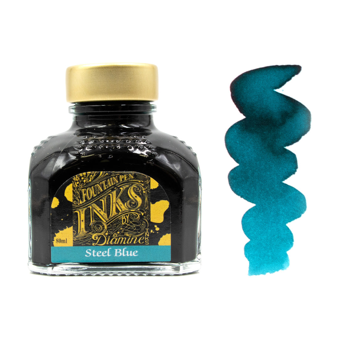 Premium Diamine Ink Bottle 80ml - Vibrant Fountain Pen Ink for Calligraphy, Journaling & Artistic Writing - Smooth Flow & Rich Colors