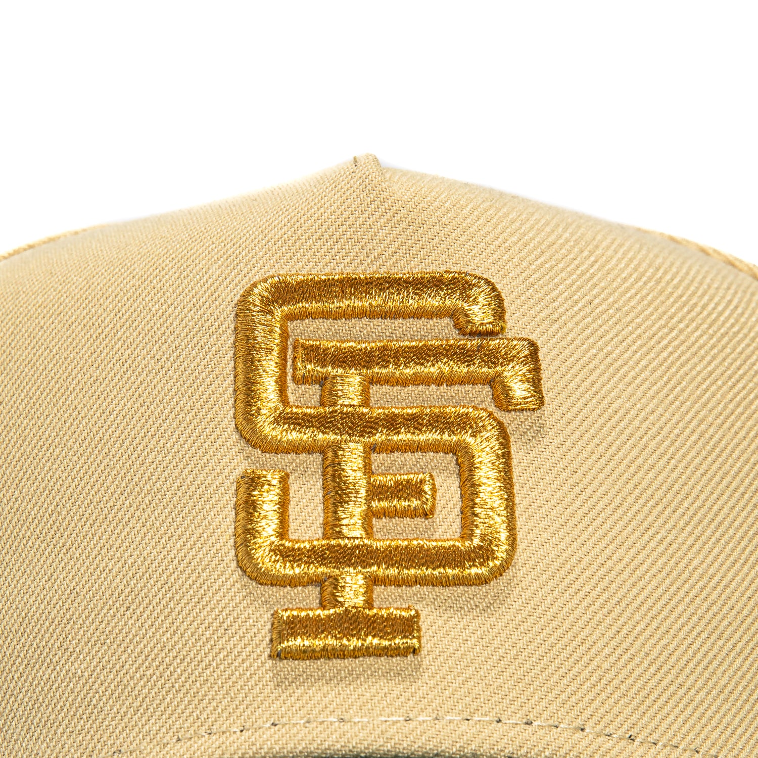 New Era 9Forty A-Frame San Francisco Giants 25th Anniversary Patch Snapback Hat - Tan & Green - Official MLB Baseball Cap for Men & Women - Perfect for Games, Collecting & Streetwear Fashion
