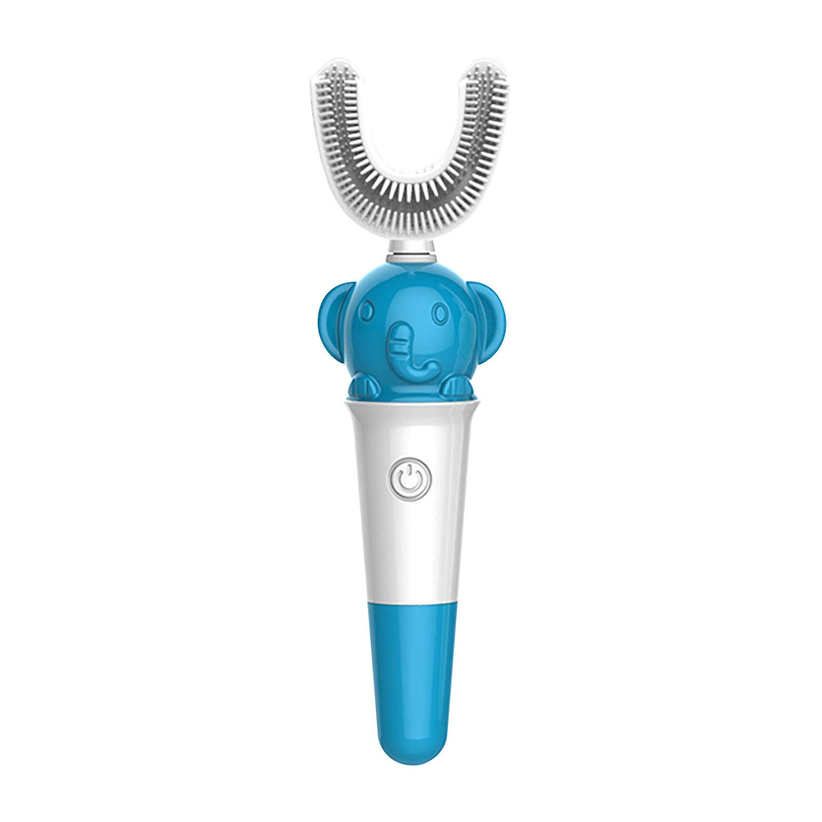 Kids U-Shaped Waterproof Electric Toothbrush with Stand - Gentle Brushing for Sensitive Teeth, Perfect for Toddlers & Children's Oral Care at Home or Travel