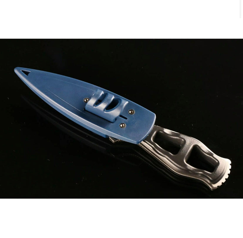 Aquatec Raptor Divers Knife - Professional Scuba Diving Knife with Blunt or Pointed Tip | Perfect for Underwater Safety, Cutting Ropes & Marine Activities