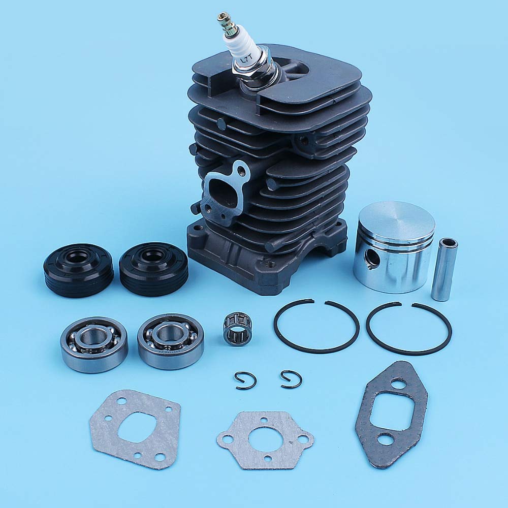 Yuton 41mm Cylinder Piston Crank Bearing Oil Seal Gasket Kit - Compatible with McCulloch MAC CAT 335 338 435 438 440 444 Chainsaw - Replacement Parts for Engine Repair & Maintenance - Perfect for DIY Chainsaw Fixes & Professional Use