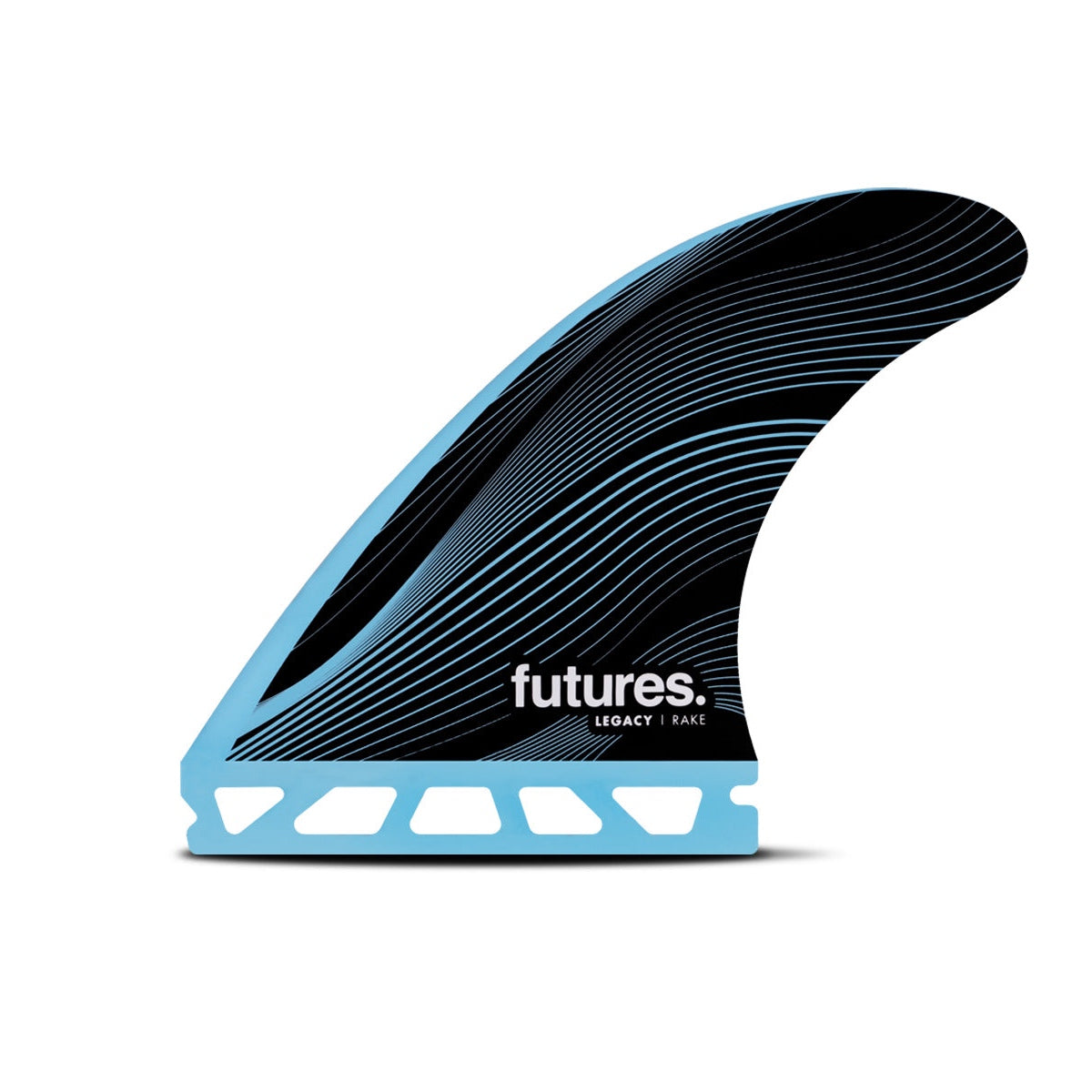 Futures Thruster R4 HC Legacy Thruster Surfboard Fin - High Performance Blue Surf Fin for Shortboards & Performance Surfing - Perfect for Waves, Competitions & Daily Surf Sessions