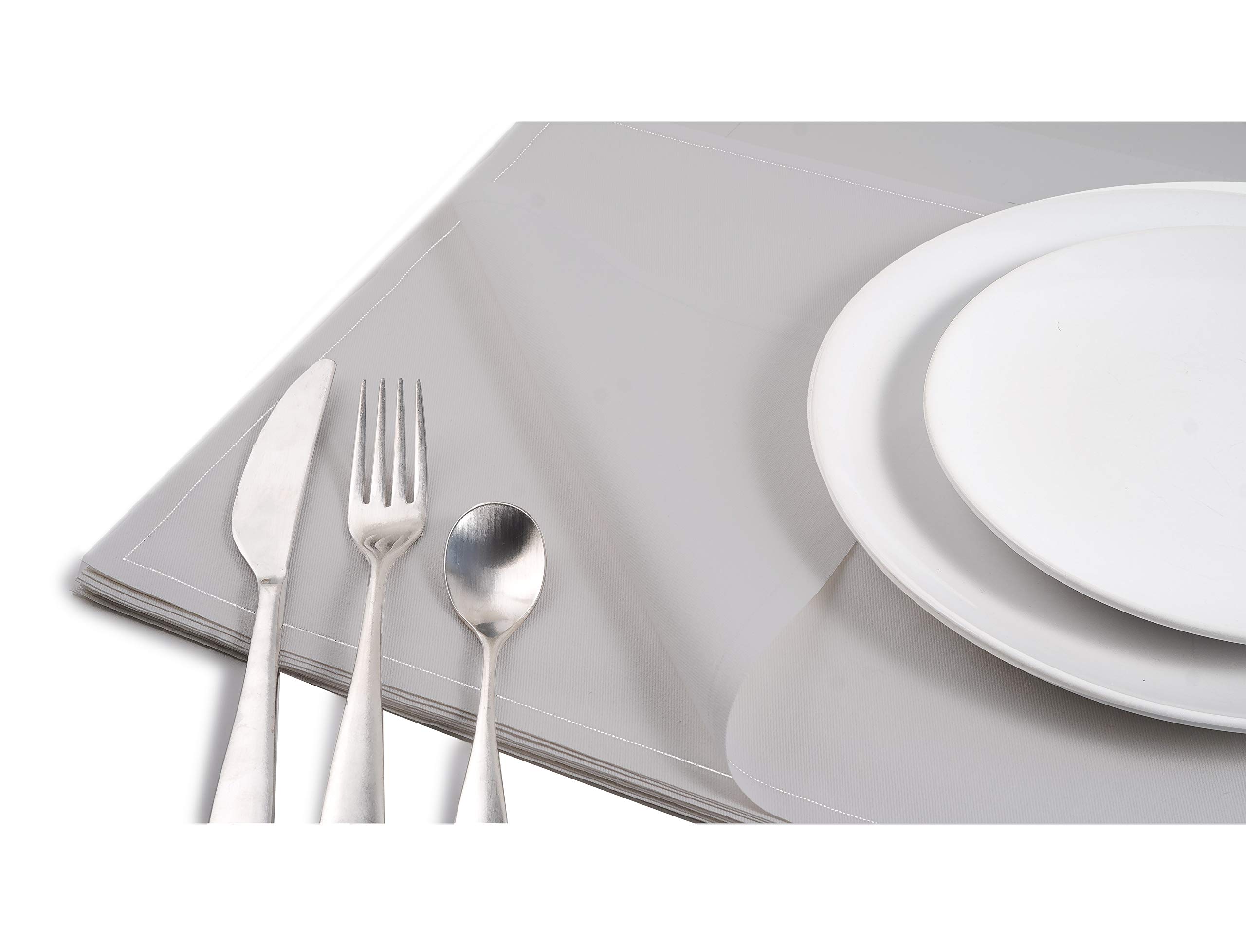 Premium 100% Cotton 5-Star Napkins & Placemats Set - 12.6
