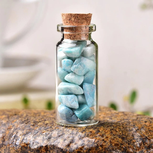 Fairy Crystals Mini Flask - Elegant Portable Glass Bottle for Essential Oils, Perfume & Liquids | Perfect for Travel, Gifts & DIY Beauty Products