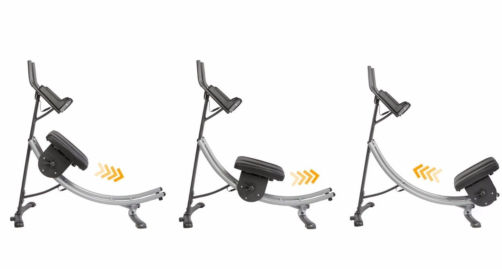 XtremepowerUS Ab Machine - Abdominal Workout Equipment for Core Strength, Home Gym Fitness, Silver/Black - Perfect for Home Workouts & Toning Abs