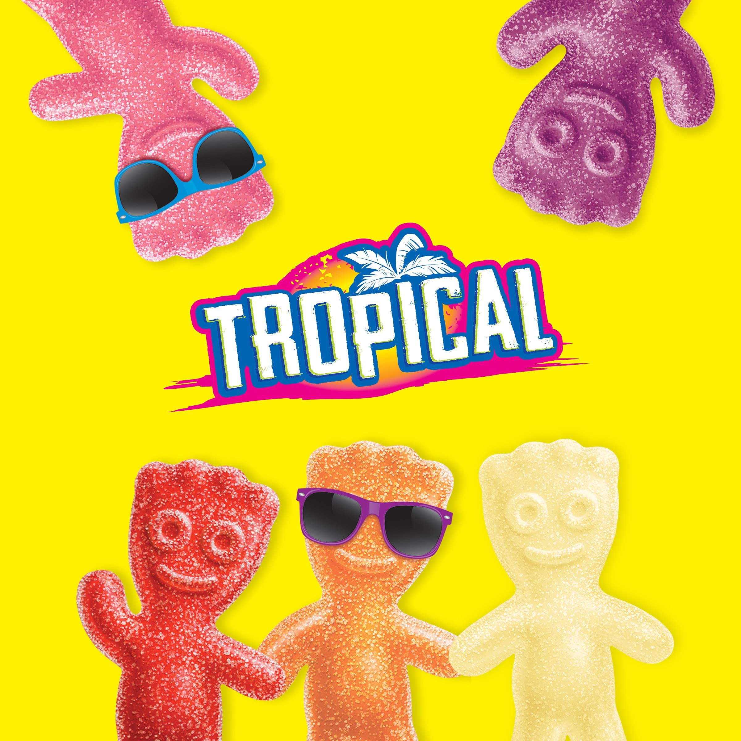 Sour Patch Kids Tropical Soft & Chewy Candy - 3.5 oz Bag | Sweet & Tangy Tropical Flavored Gummy Candy | Perfect for Parties, Movie Nights & Snacking