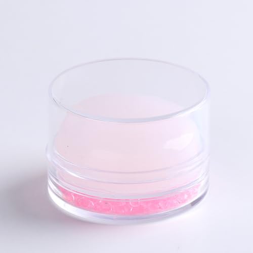 Pink Jelly Head Transparent Silicone Nail Stamper Tool for DIY French Manicure & Nail Art Designs | Professional & Beginner Nail Art Accessories | Perfect for Home Salon, Nail Artists & DIY Enthusiasts | Use for Gel Polish, Acrylic Nails & Creative Nail Stamping | Ideal for Nail Salons, Home Manicures & Creative Nail Art Projects | Great for Parties, Gifts & Professional Nail Studios