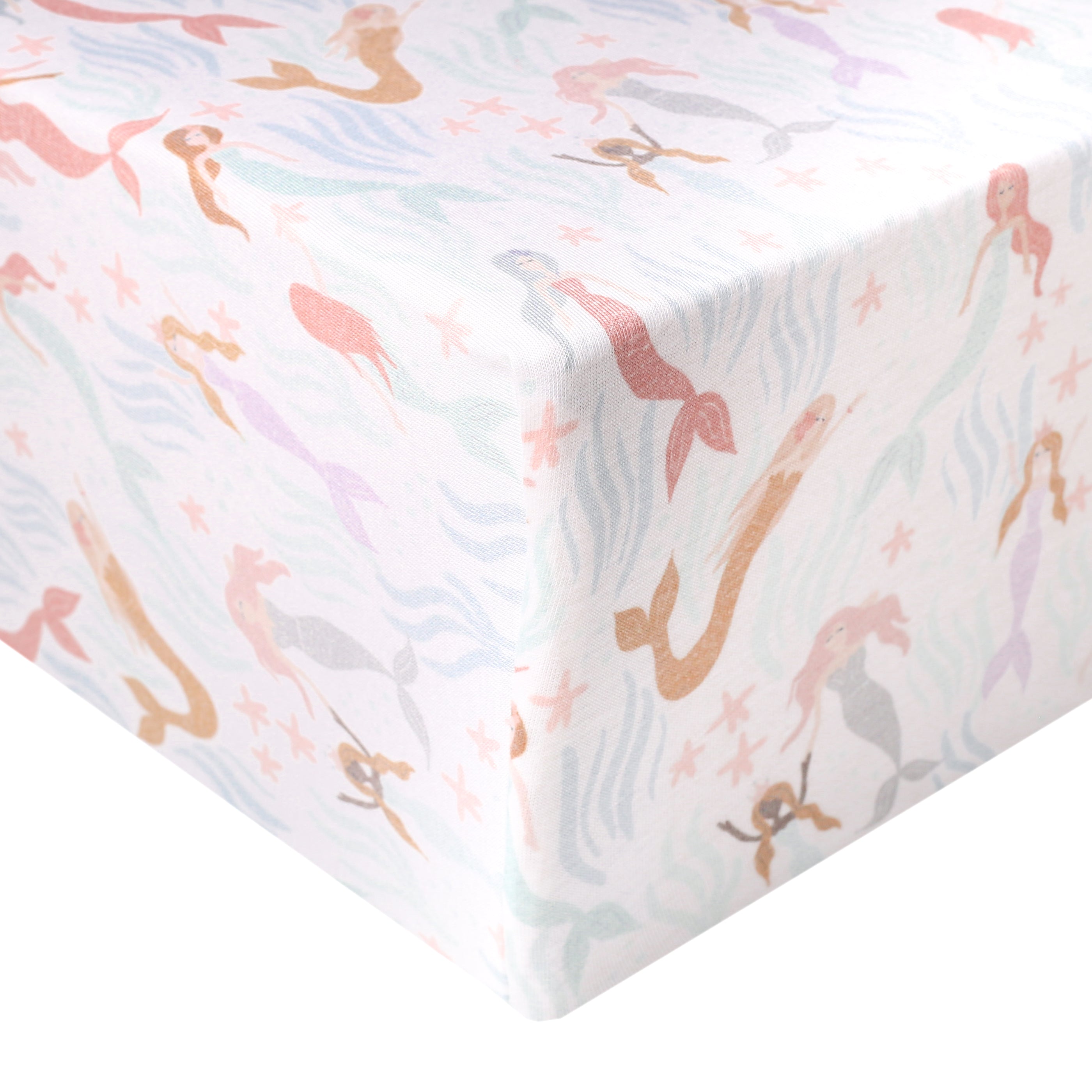 Premium Soft Knit Fitted Crib Sheet - Coral | Breathable Baby Crib Mattress Cover | Perfect for Nursery, Daycare & Travel Use