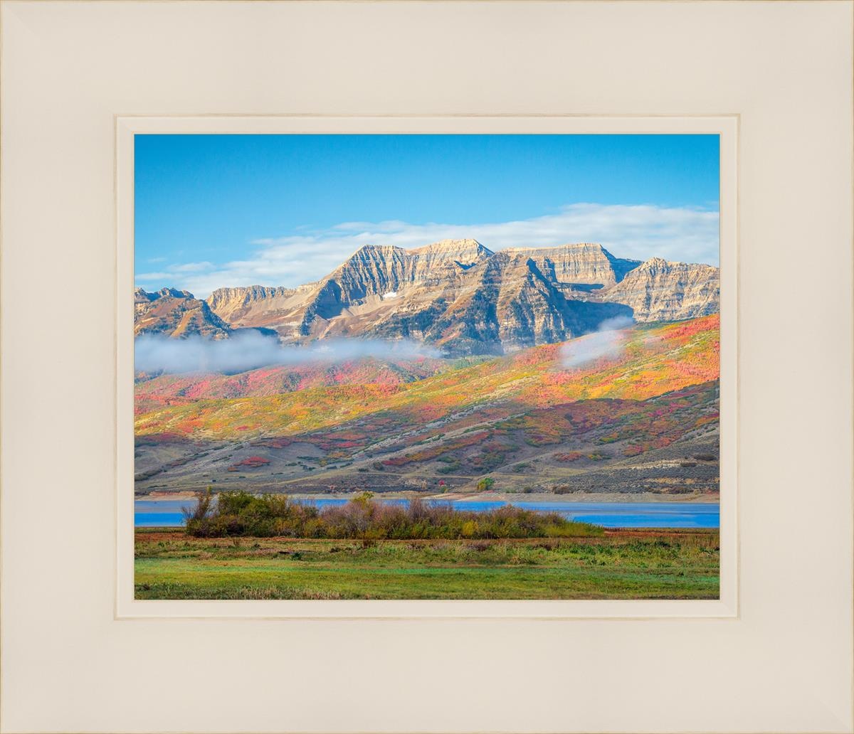 Autumn Splendor Over Timpanogos - Stunning Fall Landscape Photography Print for Home & Office Wall Decor | Perfect for Living Rooms, Bedrooms & Gifts