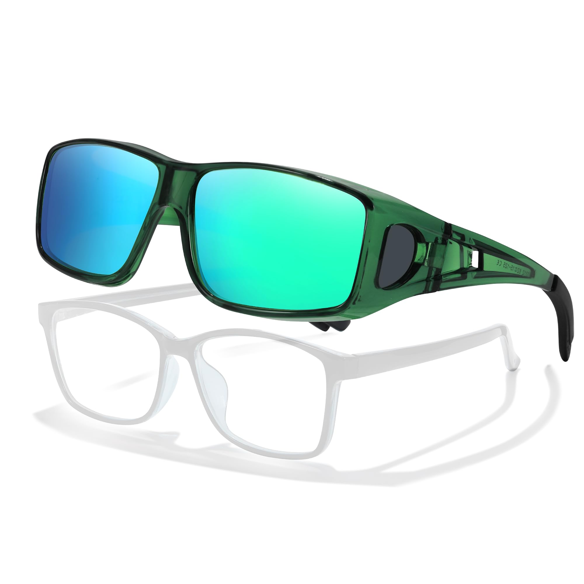 LVIOE Polarized Wrap Around Sunglasses for Men & Women – UV Protection, Fit Over Prescription Glasses – Perfect for Driving, Fishing & Outdoor Activities