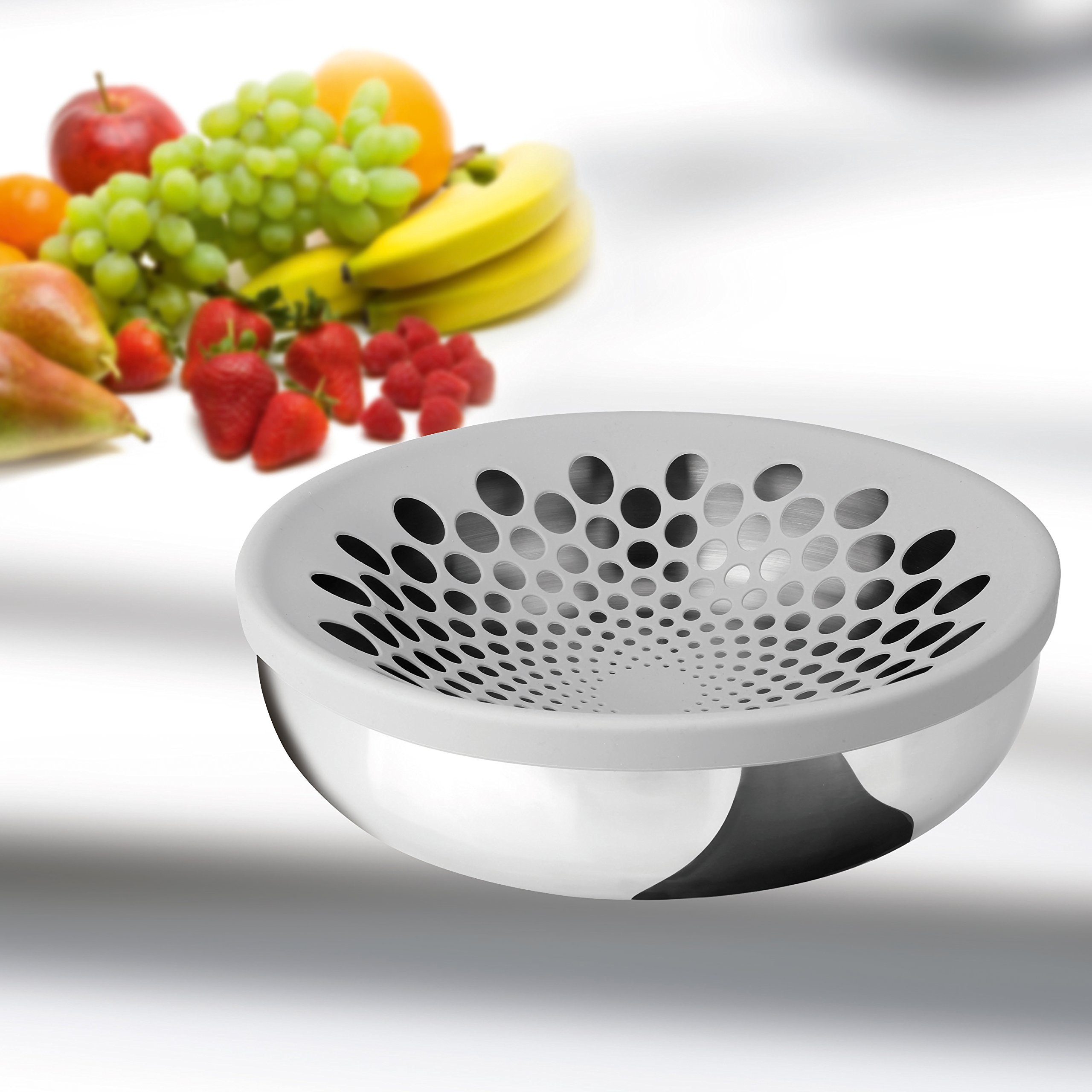 Shell Air Fruit Bowl - 13.4 Inch Large Fruit Serving Bowl, Elegant & Durable for Kitchen, Dining Table, Party Buffet | Perfect for Fresh Fruits, Snacks, Salad & Home Decor