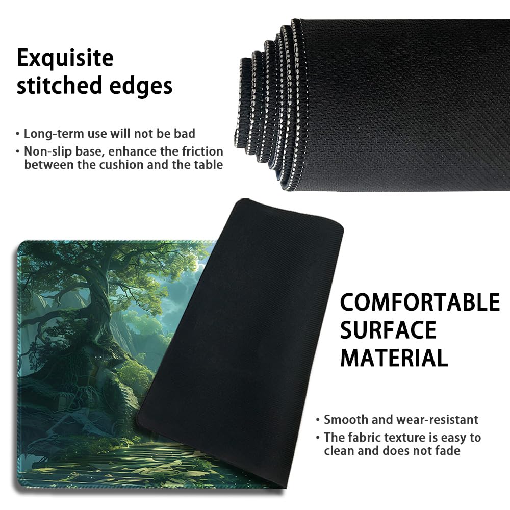 Premium MTG Playmat with Zone Markings & Locking Edges - Waterproof Storage Bag Included - Durable TCG Game Mat for Magic: The Gathering - Perfect for Tournaments, Casual Play & Card Protection