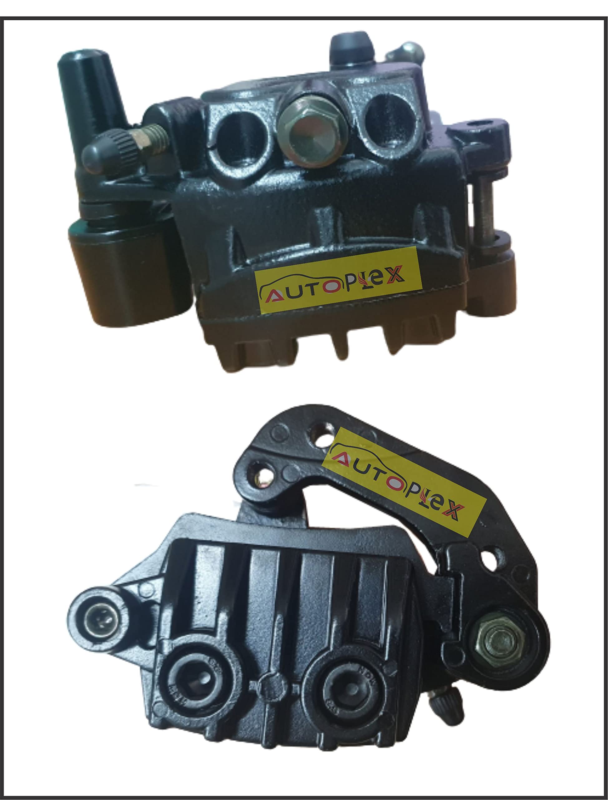 AUTOPLEX Front Brake Caliper Assembly for Bajaj Pulsar 200/220 - Compatible with All Models (Black) | Motorcycle Brake Upgrade & Replacement Part for Enhanced Safety