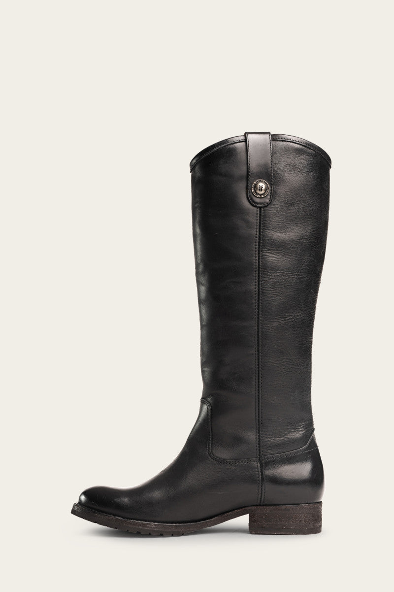 Melissa Button Lug Tall Boots - Vintage & Pre-Loved Women's Ankle Boots for Casual Outfits & Fall Fashion