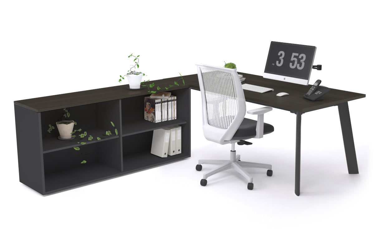 Switch Executive Setting With Uniform Spine Black Frame [1600L x 700W] - Premium Office Desk for Modern Workspace & Home Office