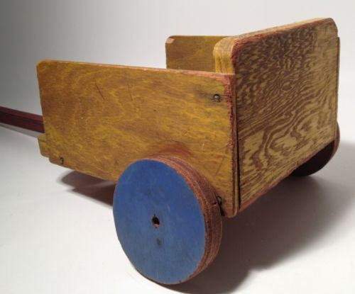 Vintage Wooden Pull Toy for Toddlers - Classic Handmade Wooden Pull Along Toy for Kids - Perfect for Early Learning, Motor Skills Development & Indoor/Outdoor Play