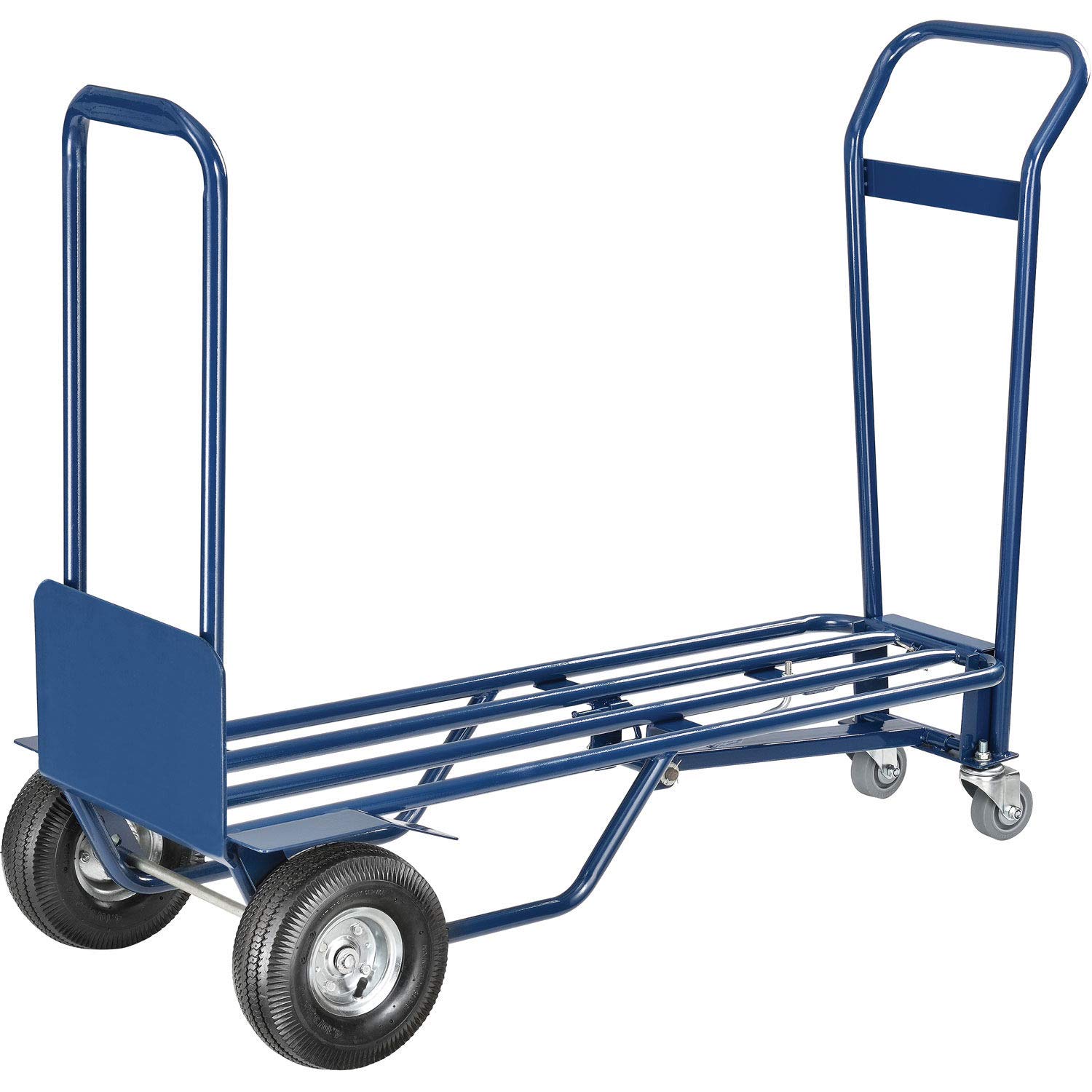 Global Industrial Heavy-Duty 3-in-1 Convertible Hand Truck with Pneumatic Wheels - Dolly, Cart & Platform Truck for Warehouse, Moving & Home Use