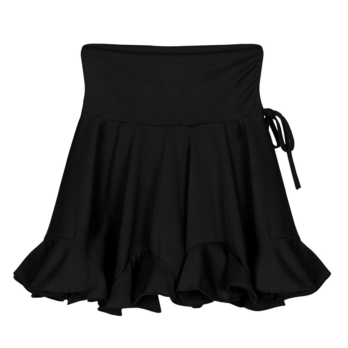 Agoky Women's High Waist Latin Dance Skirt - Tango, Swing, Rumba, ChaCha Performance Skirt for Women & Girls | Perfect for Dance Competitions, Performances & Practice