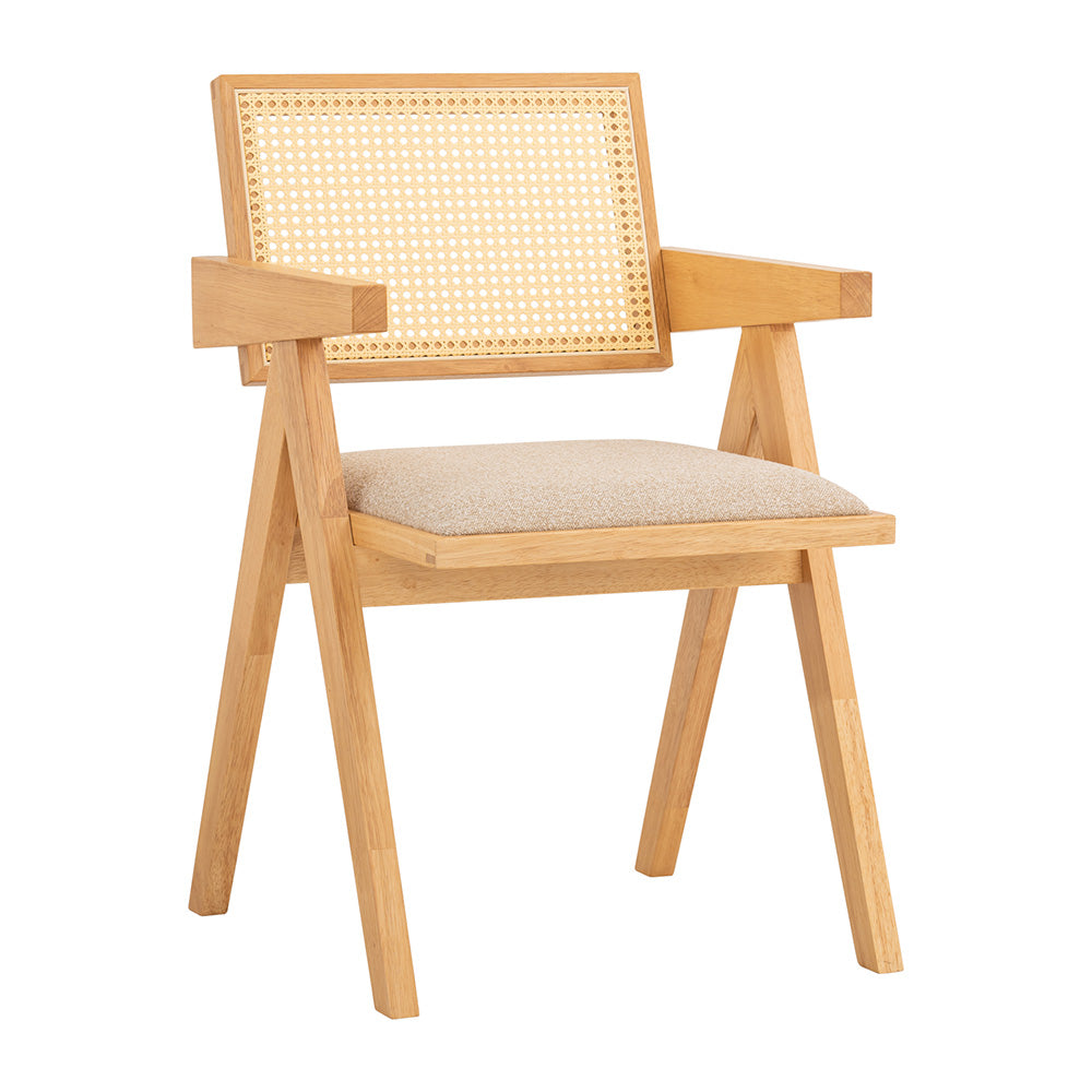 KAIRI Natural Rattan Dining Chair - Modern Boho Style for Kitchen, Dining Room & Outdoor Patio