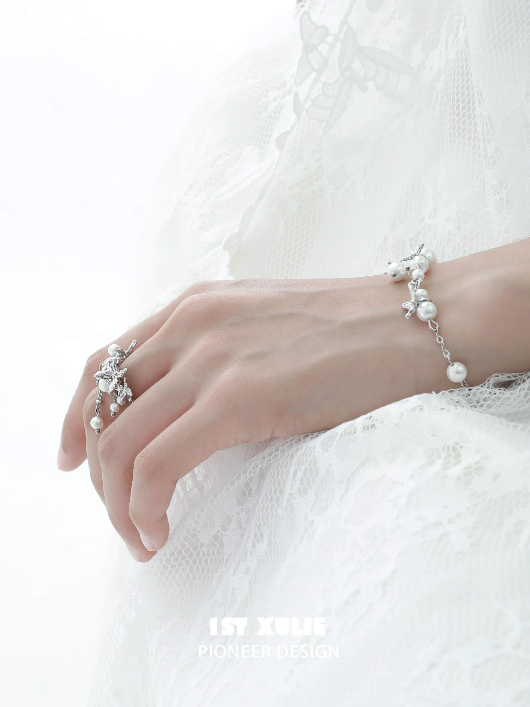Whiterfly S925 Sterling Silver Butterfly Tassel Rings for Women - Elegant Dainty Stackable Jewelry - Perfect for Everyday Wear, Date Night & Gift Giving