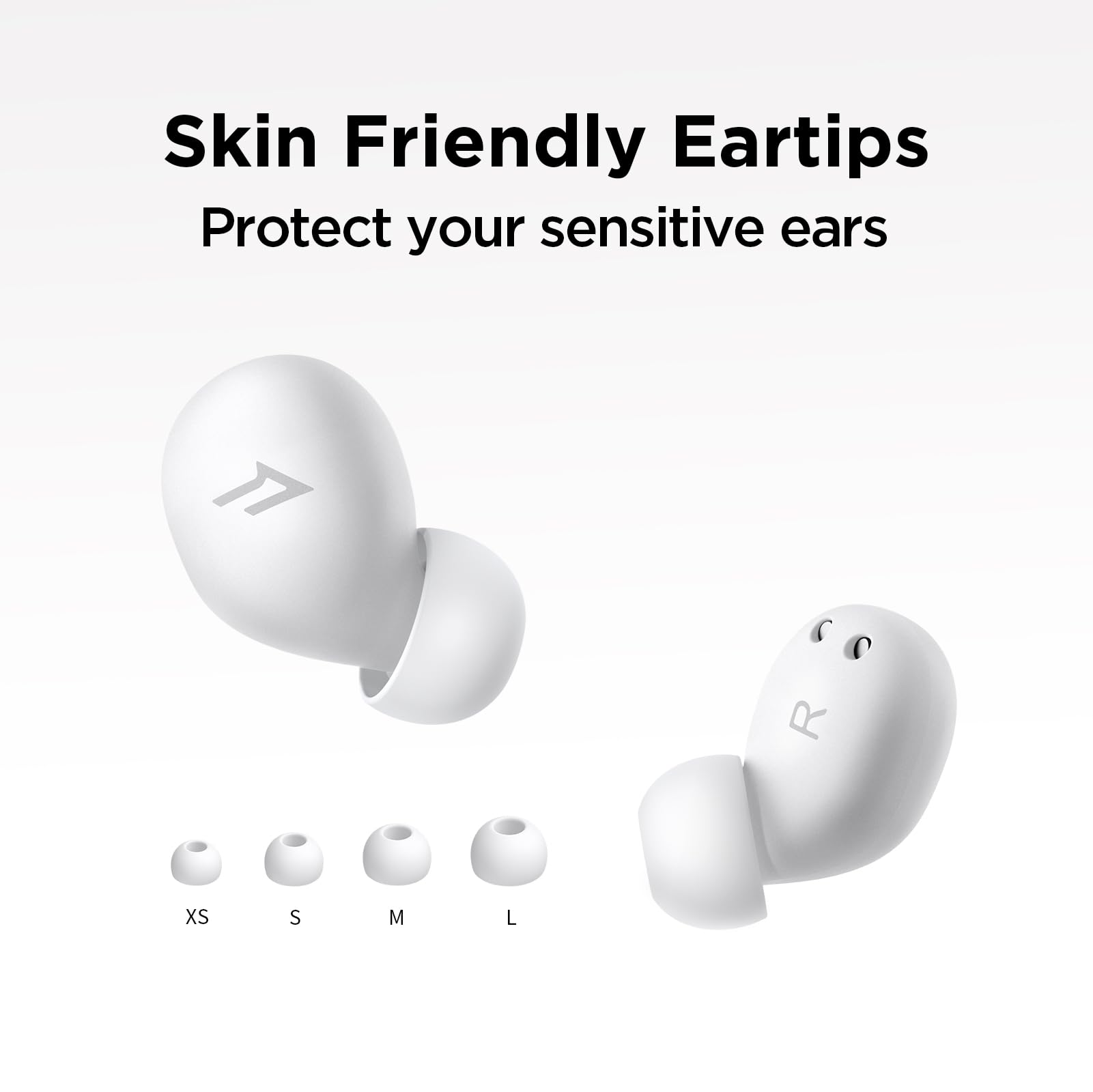 1MORE Mini Sleep Earbuds for Side Sleepers - Bluetooth 5.3 Wireless Headphones with Noise Blocking & White Noise Feature | Ultra Lightweight Comfortable Invisible Sleeping Earbuds | Perfect for Nighttime Relaxation, Travel & Office Naps