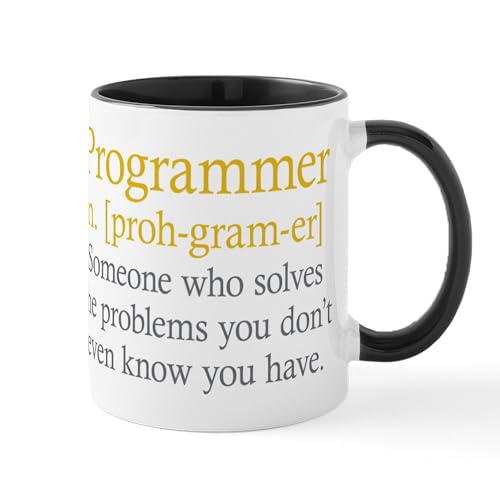 White/Black Inside - Programmer Definition Mugs