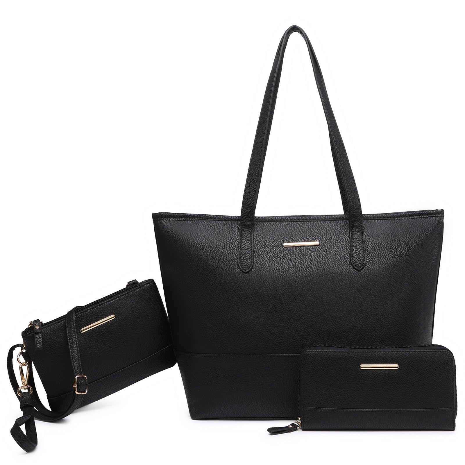 Vansarto Women's Fashion Handbags Set - Large Work Tote, Top Handle Satchel & Shoulder Bag (3-Piece Purse Collection) | Perfect for Office, Travel & Everyday Use