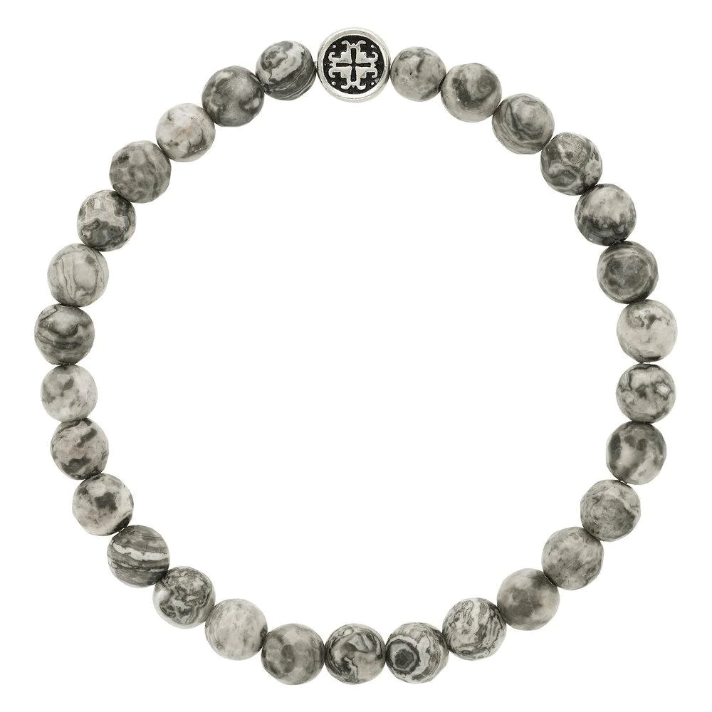 Picasso Jasper Bracelet for Women - Handmade Mala Bead & Mantra Meditation Jewelry - Perfect for Yoga, Spiritual Healing, and Positive Energy