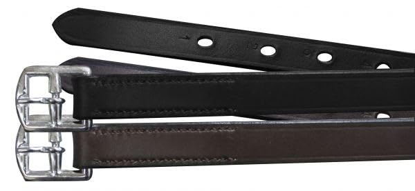 Kids English Stirrup Leathers - Adjustable & Durable Equestrian Riding Gear for Young Riders | Perfect for Horseback Riding Lessons & Competitions