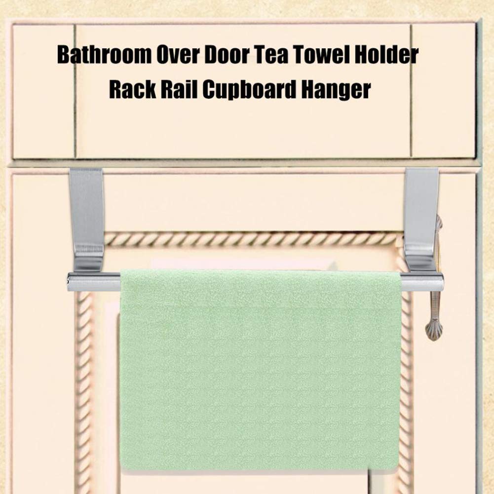 Stainless Steel Towel Bars with Hooks - 9