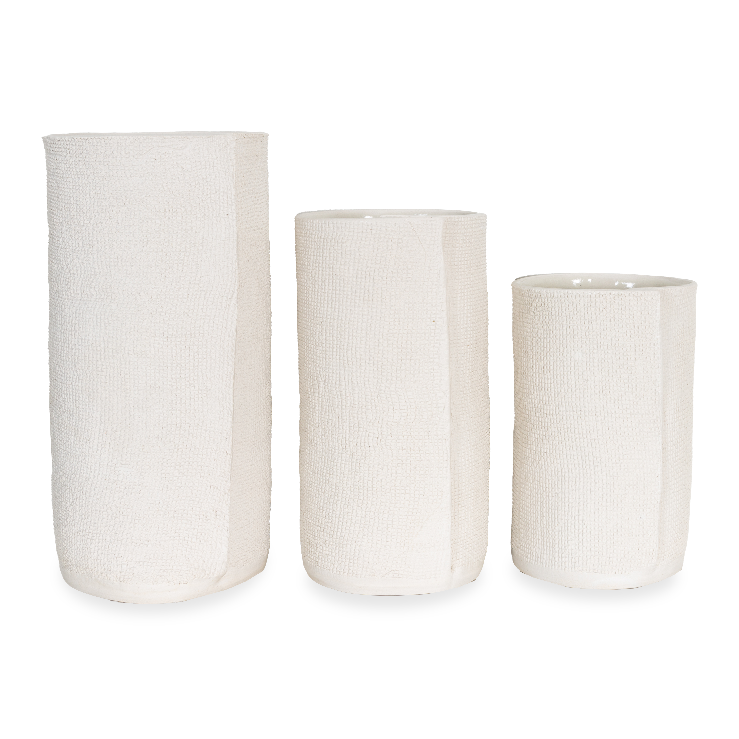 Natural Burlap Cylinder Vase - Rustic Farmhouse Home Decor for Weddings, Centerpieces & DIY Floral Arrangements