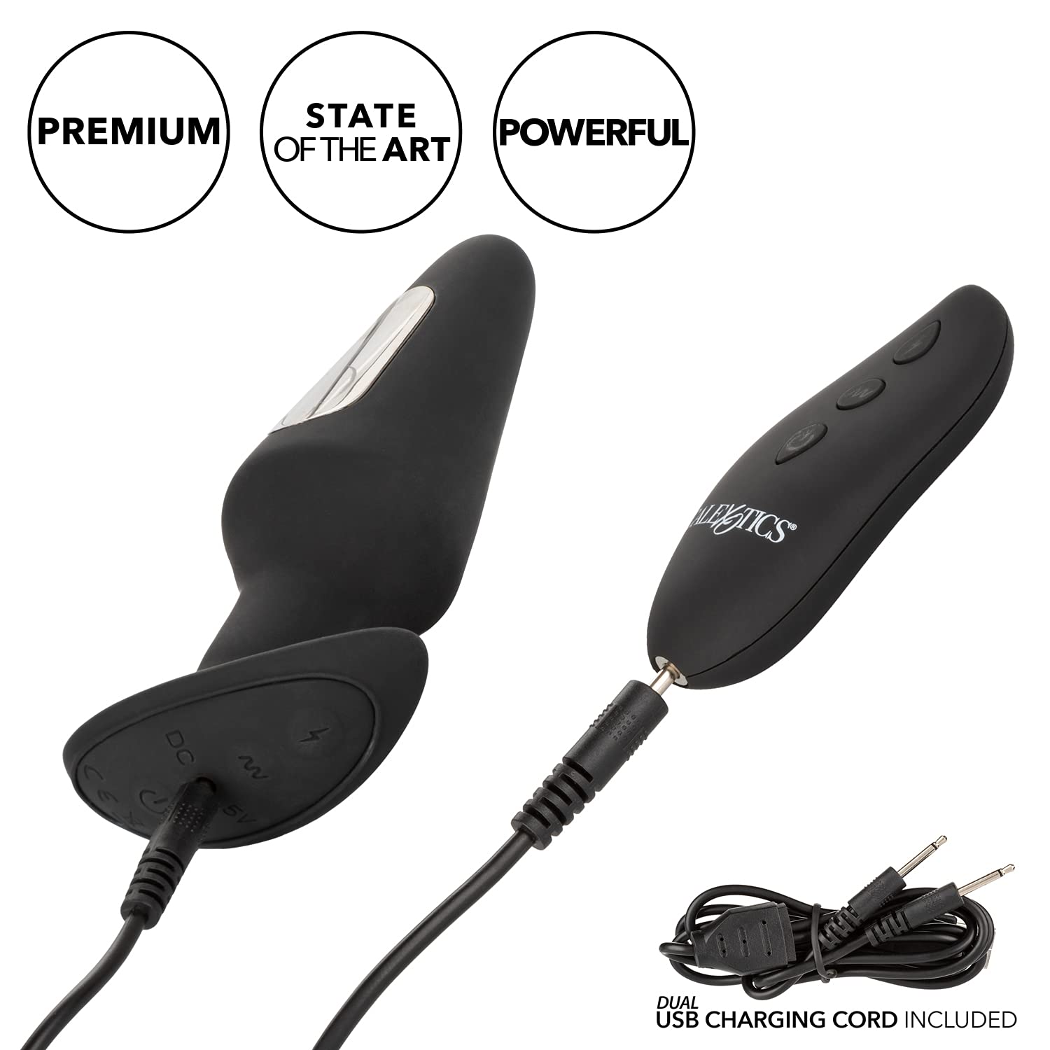Premium Volt Electro Flare EStim Butt Plug - Rechargeable Electric Stimulation Anal Toy for Pleasure & Training | Perfect for BDSM, Couples Play & Solo Exploration