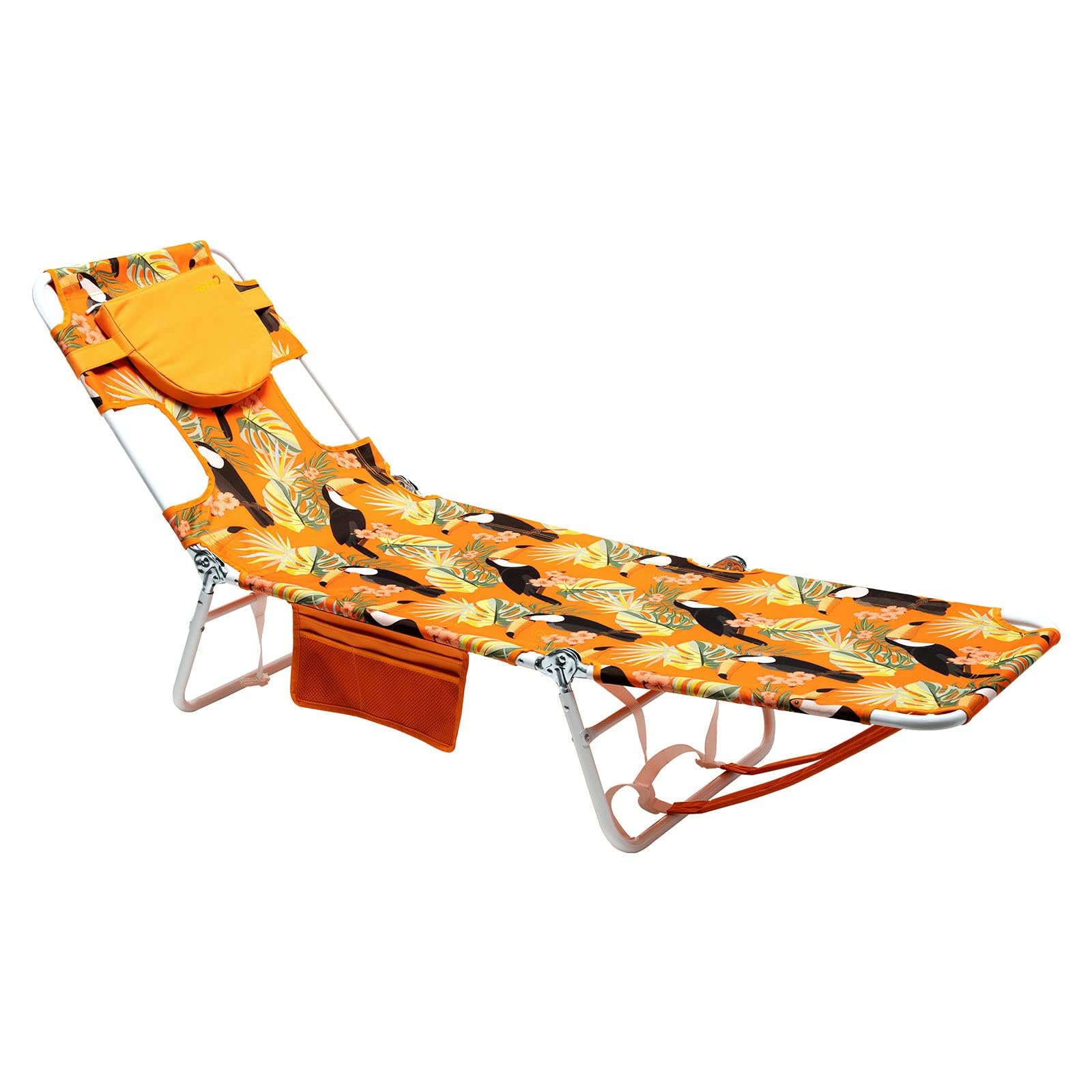 **SUNNYFEEL Reclining Beach Chair for Adults with Face Hole - Portable Folding Lounge Chair for Backpacking, Sunbathing, Poolside Relaxation, Camping & Reading - Perfect for Outdoor, Travel & Vacation Use**