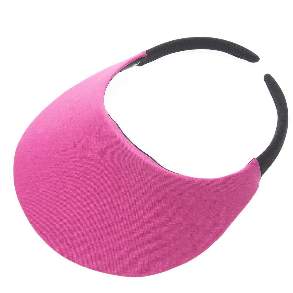 Women's No Headache Sun Visor Hat - Round Brim Golf & Tennis Visor for All Seasons | UV Protection Wide Brim Visor for Outdoor Sports, Beach Vacations & Summer Activities
