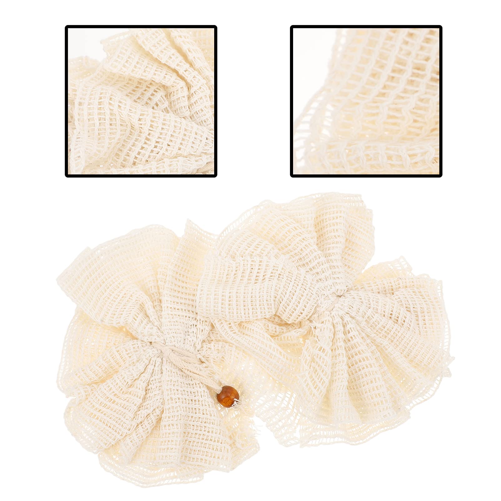 FOMIYES 2-Pack Exfoliating Bath Sponges & Shower Pouf - Sisal Loofah Gloves for Body Wash, Shampoo & Skin Care - Soft Bath Flower Sponge for Gentle Cleansing & Relaxing Shower Experience - Perfect for Spa, Home Bath & Gift Sets