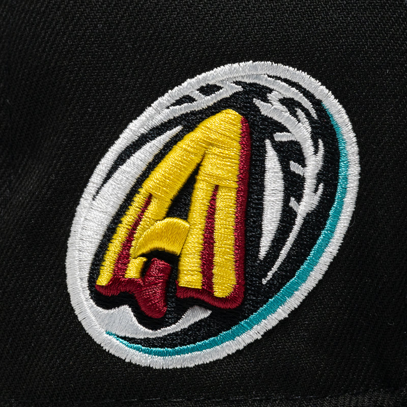 New Era x Politics Akron RubberDucks 59FIFTY Fitted Baseball Cap - Black | Official MLB Licensed Hat for Sports Fans & Streetwear Fashion