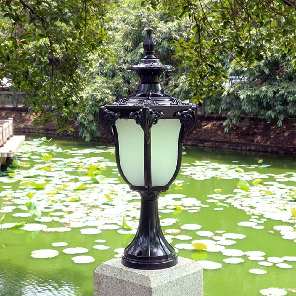 Vintage Wall Lamp - Waterproof Outdoor Column Light for Villa, Courtyard, Garden, Gate, Park, and Fence | IP65 Rated Landscape Lighting for House Decoration & Pillar Illumination | Perfect for Patio, Pathway, and Driveway Lighting